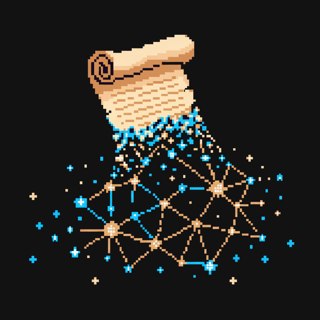 Tomescroll — a tome unraveling into a knowledge graph